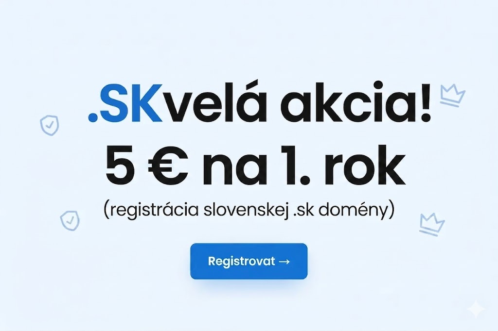Logo .SKutočná istota pre váš biznis: Slovenská doména len za 5 €