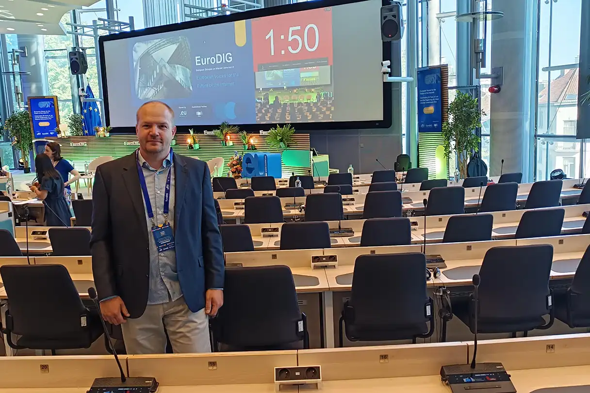 Lukáš Ondra a CZECHIA.COM na konferencii EuroDIG