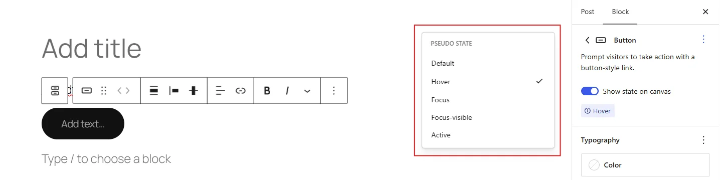 WP 7.1 hover efekt tlačidiel