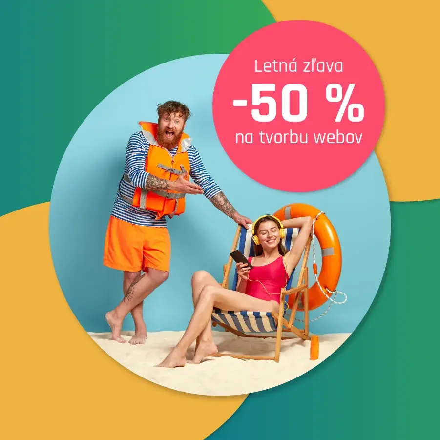 Letná 50% zľava na tvorbu webu
