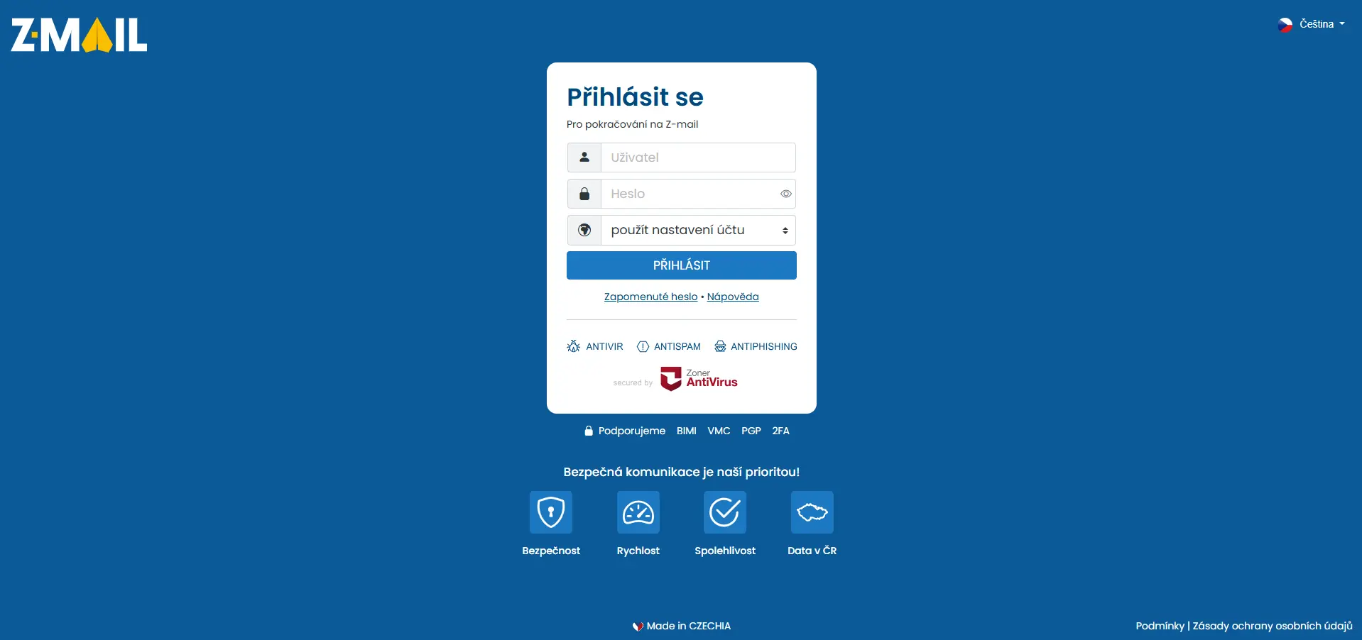 Logo Od 12. 1. 2026 meníme prihlasovaciu stránku Z-mailu